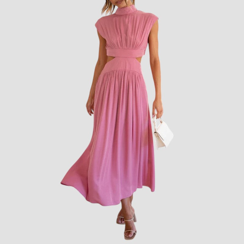 Etta | High Neck Cut-Out Midi Dress