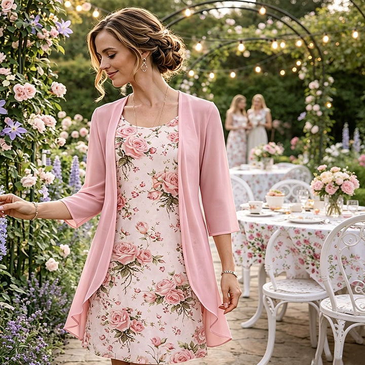 Stella | Floral Print Dress Set