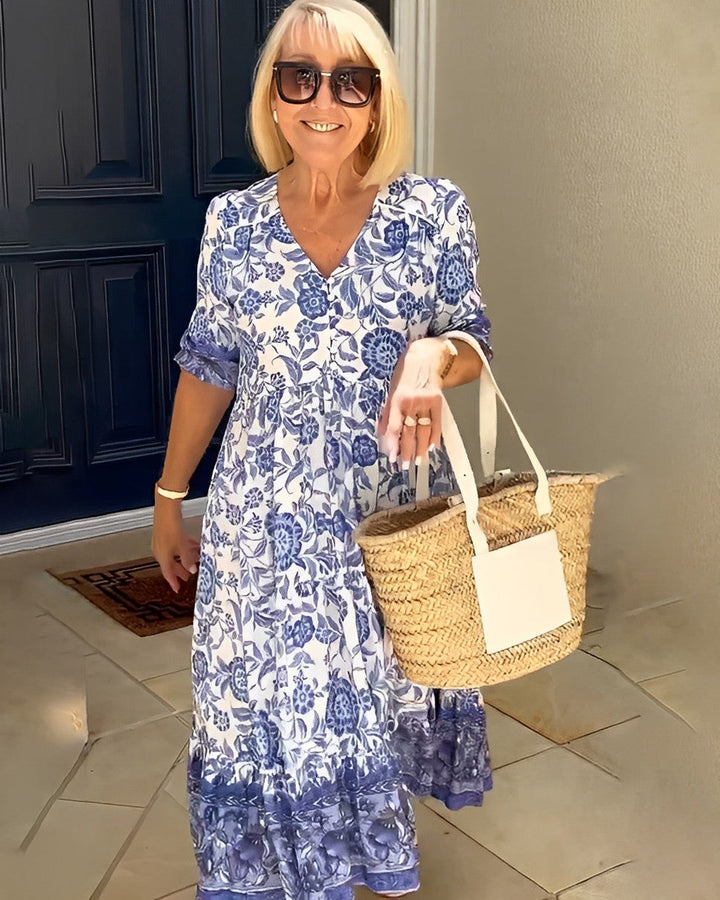 Lowri | Tiered Floral Maxi Dress