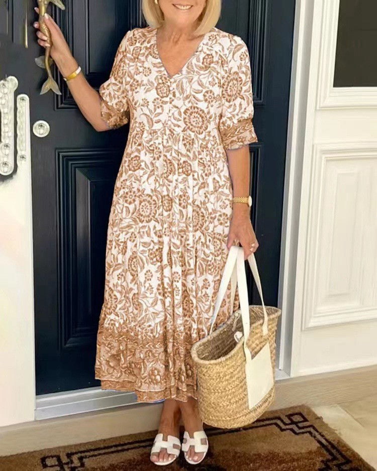 Lowri | Tiered Floral Maxi Dress