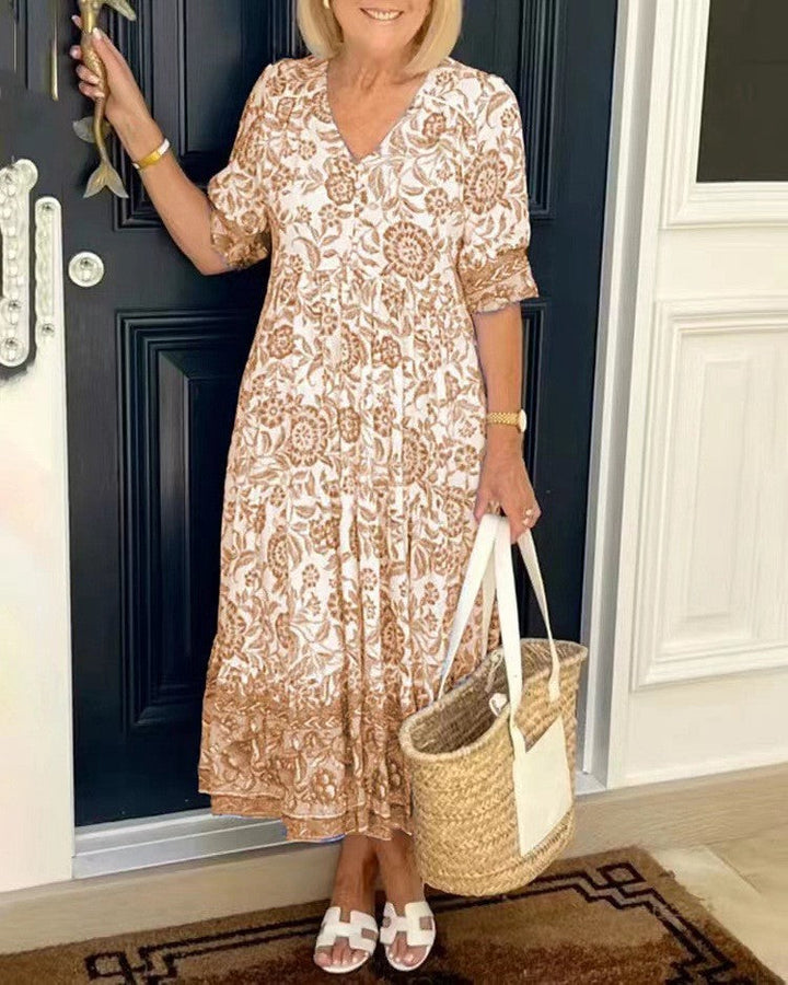 Lowri | Tiered Floral Maxi Dress