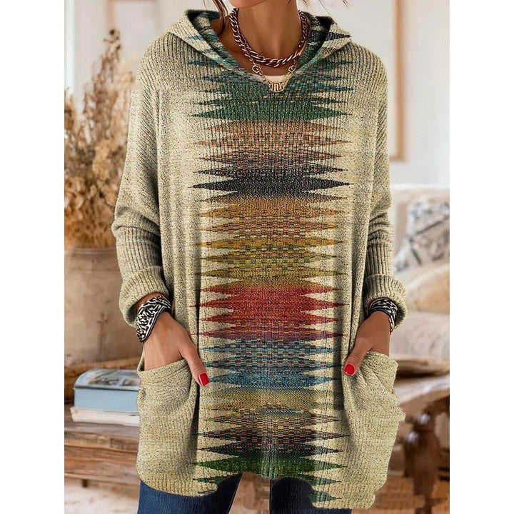 Lizzy | Retro Print Hooded Tunic