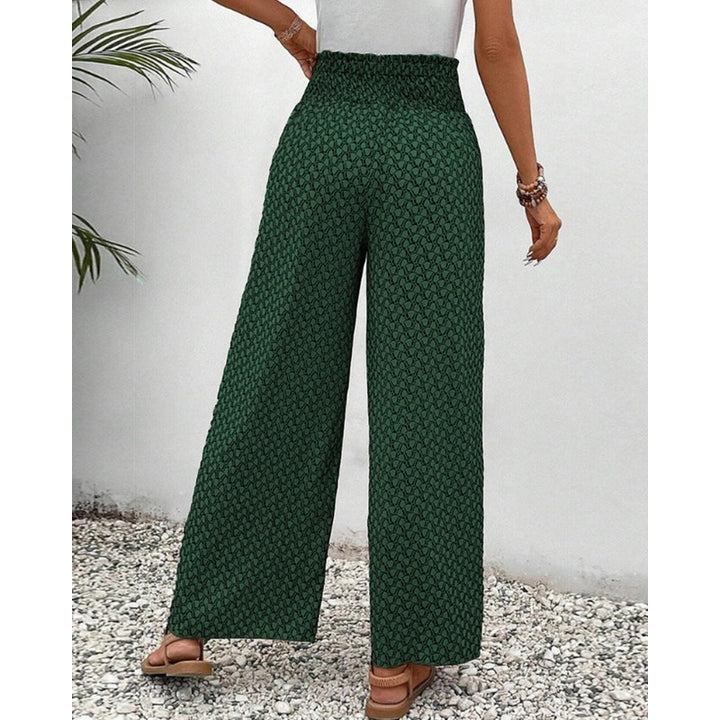 Wren | Geometric Print Wide Leg Trousers