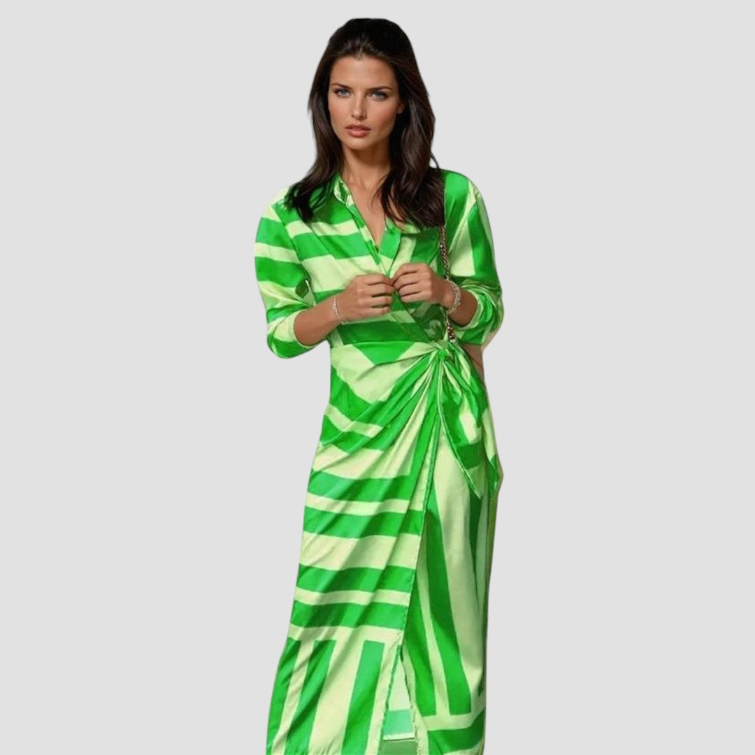 Isobel | Printed Wrap Midi Dress
