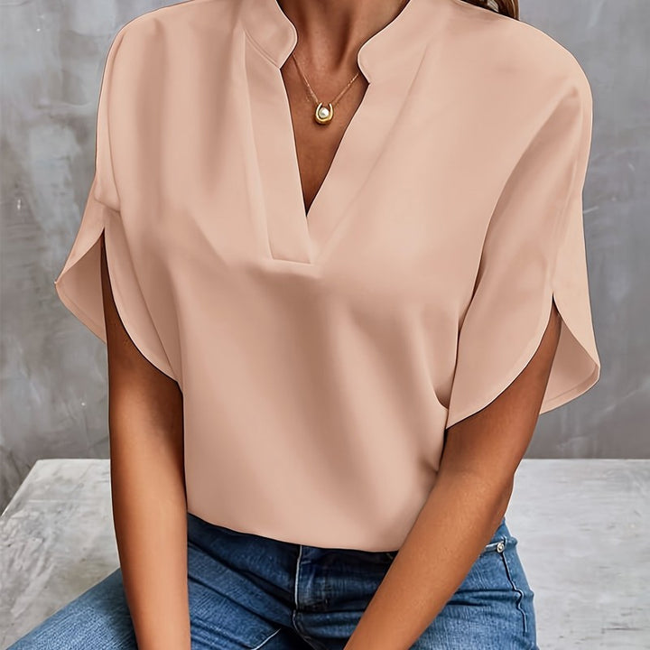 Women's V-Neck Blouse | Relaxed Oversized Silhouette