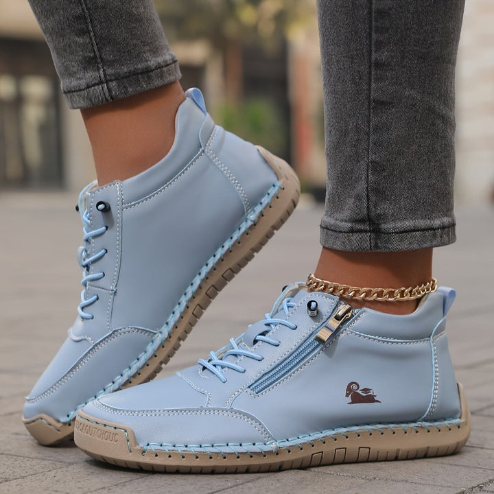Women's Ankle-Height Sneaker with Side Zip