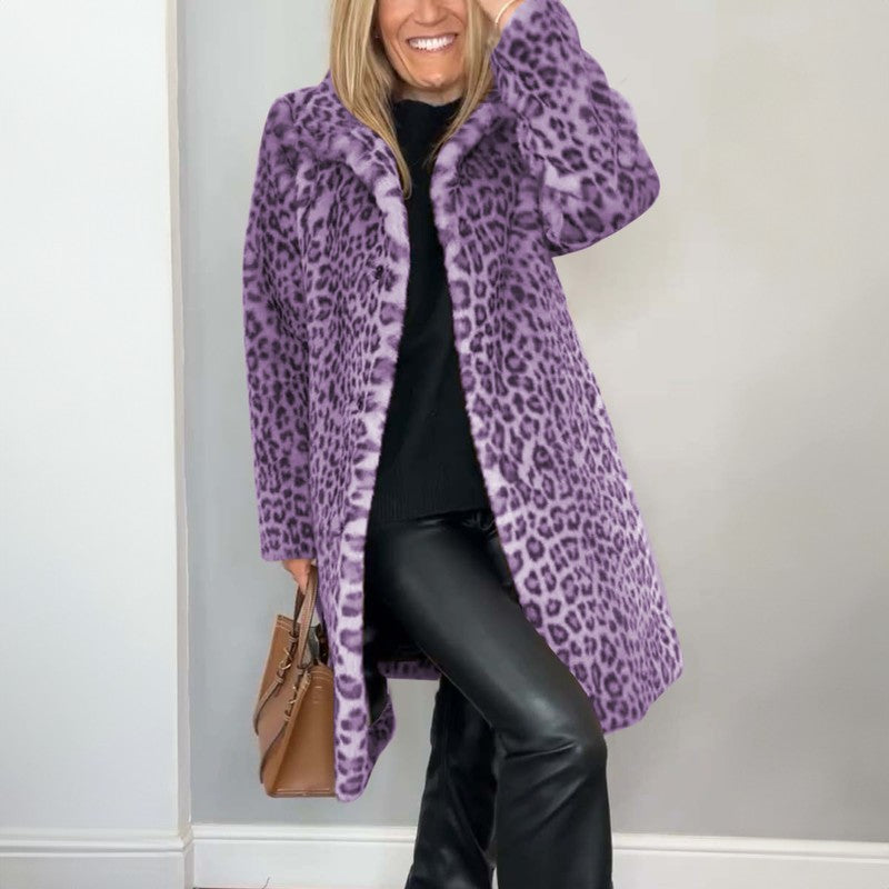 Dainna | Leopard Print Oversized Coat