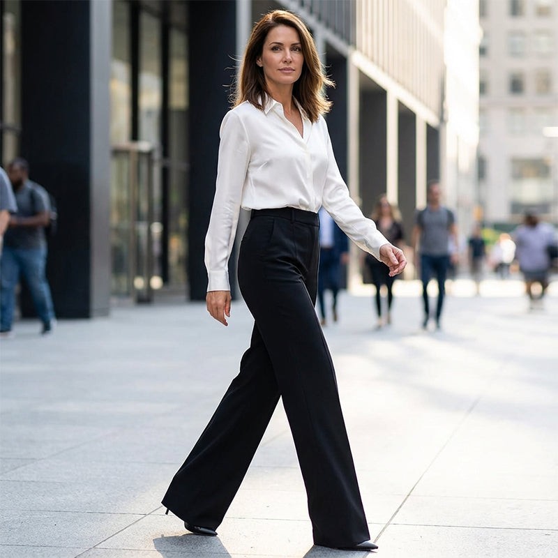 Women’s High-Waist Wide-Leg Dress Trousers