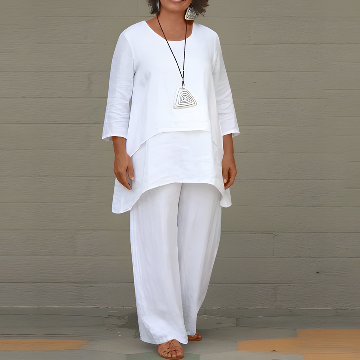 Emilia | Stylish 2-Piece Linen Set for Women