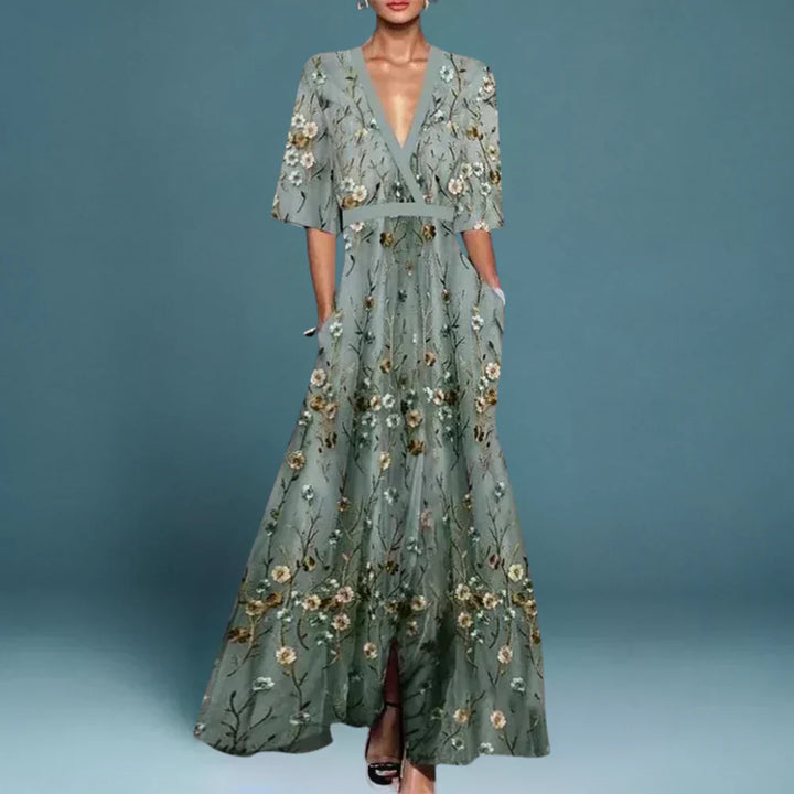 Kiara | Floral Maxi Wrap Style