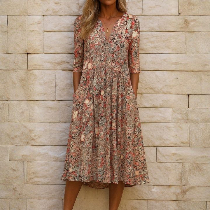 Harlow | Elegant Dress with V-Neck