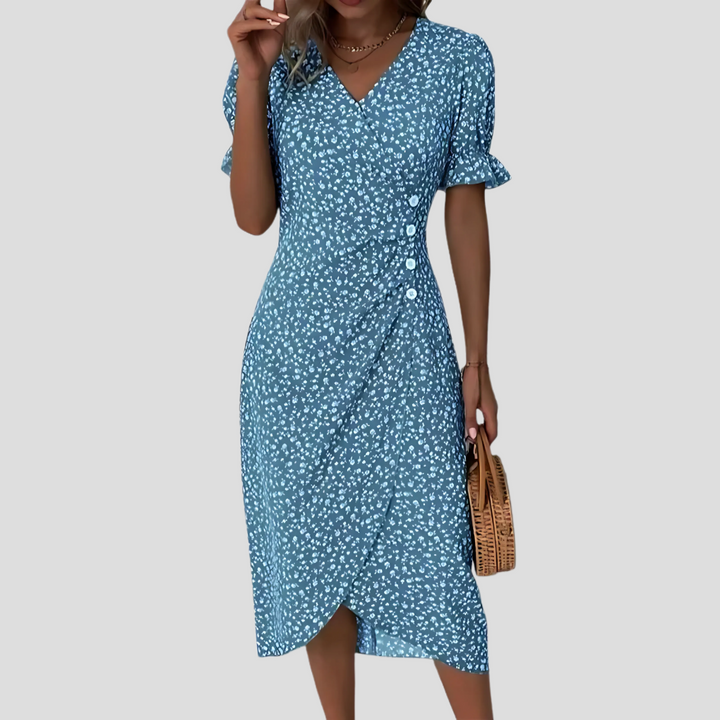 Julia | Women’s Elegant Floral Midi Dress