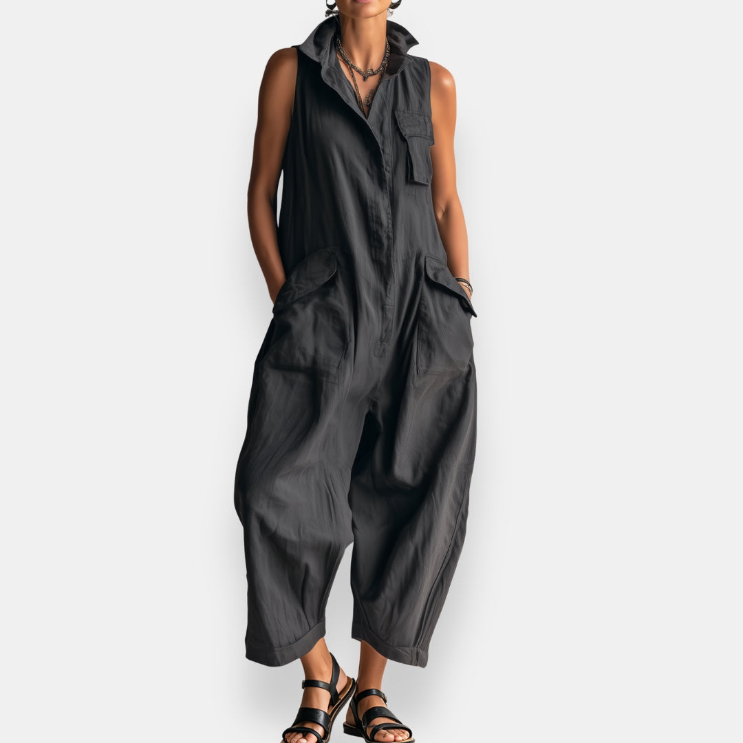 Zillah | Sleeveless Utility Jumpsuit
