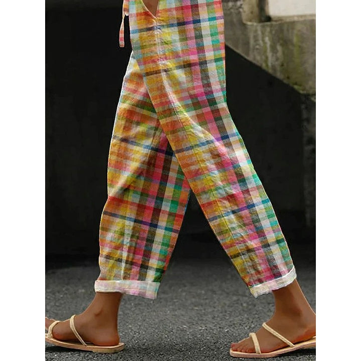 Isabella | Checkered Tapered Trousers