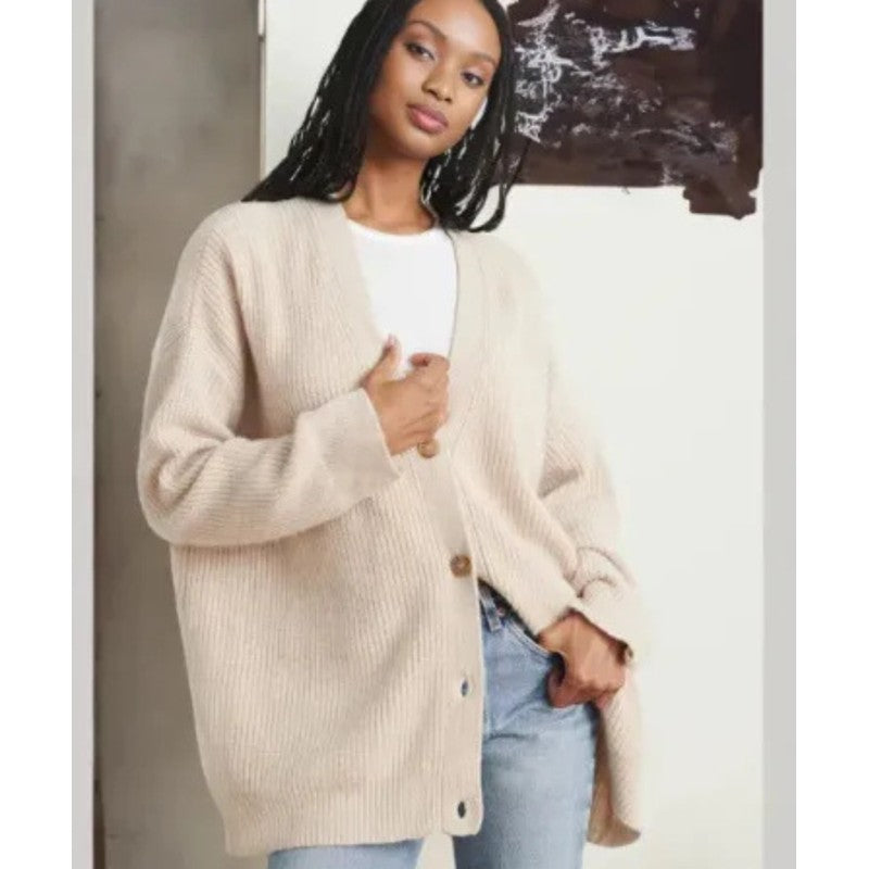 Carmina | V-Neck Button-Front Cardigan