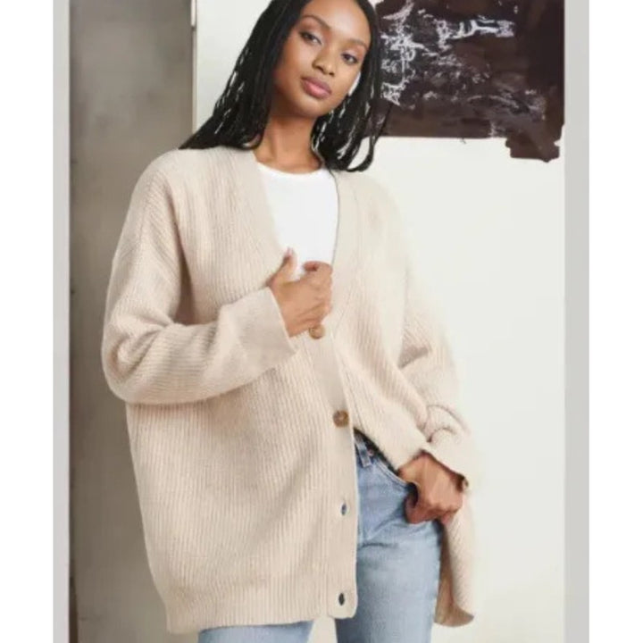 Carmina | V-Neck Button-Front Cardigan