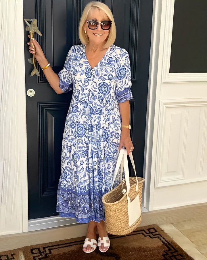Lowri | Tiered Floral Maxi Dress
