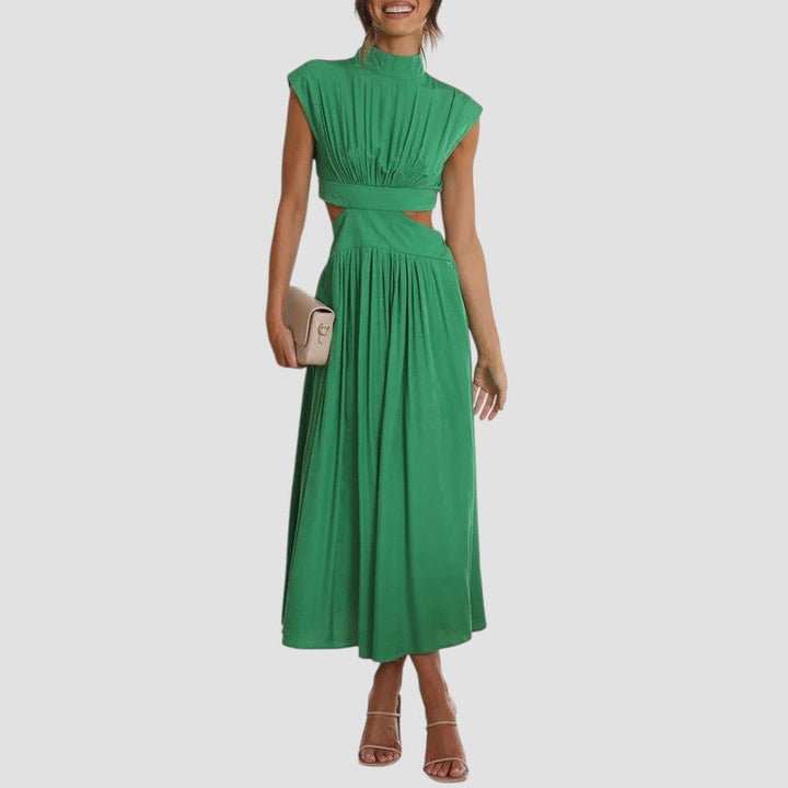 Etta | High Neck Cut-Out Midi Dress