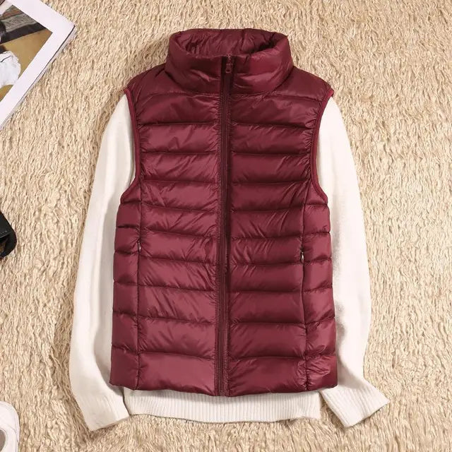 Zoey | Women's Ultra Light Down Vest Warm & Lightweight