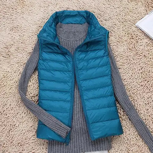 Zoey | Women's Ultra Light Down Vest Warm & Lightweight