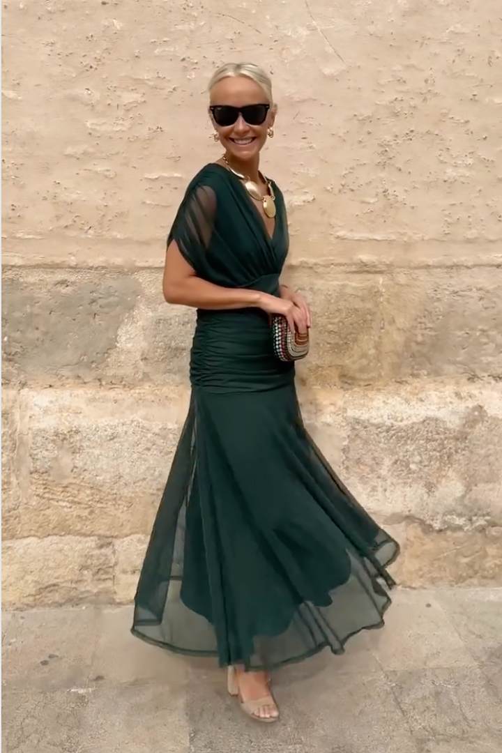 Lorenza | Elegant Maxi Wedding Guest Dress