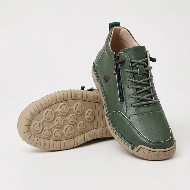 Women's Ankle-Height Sneaker with Side Zip
