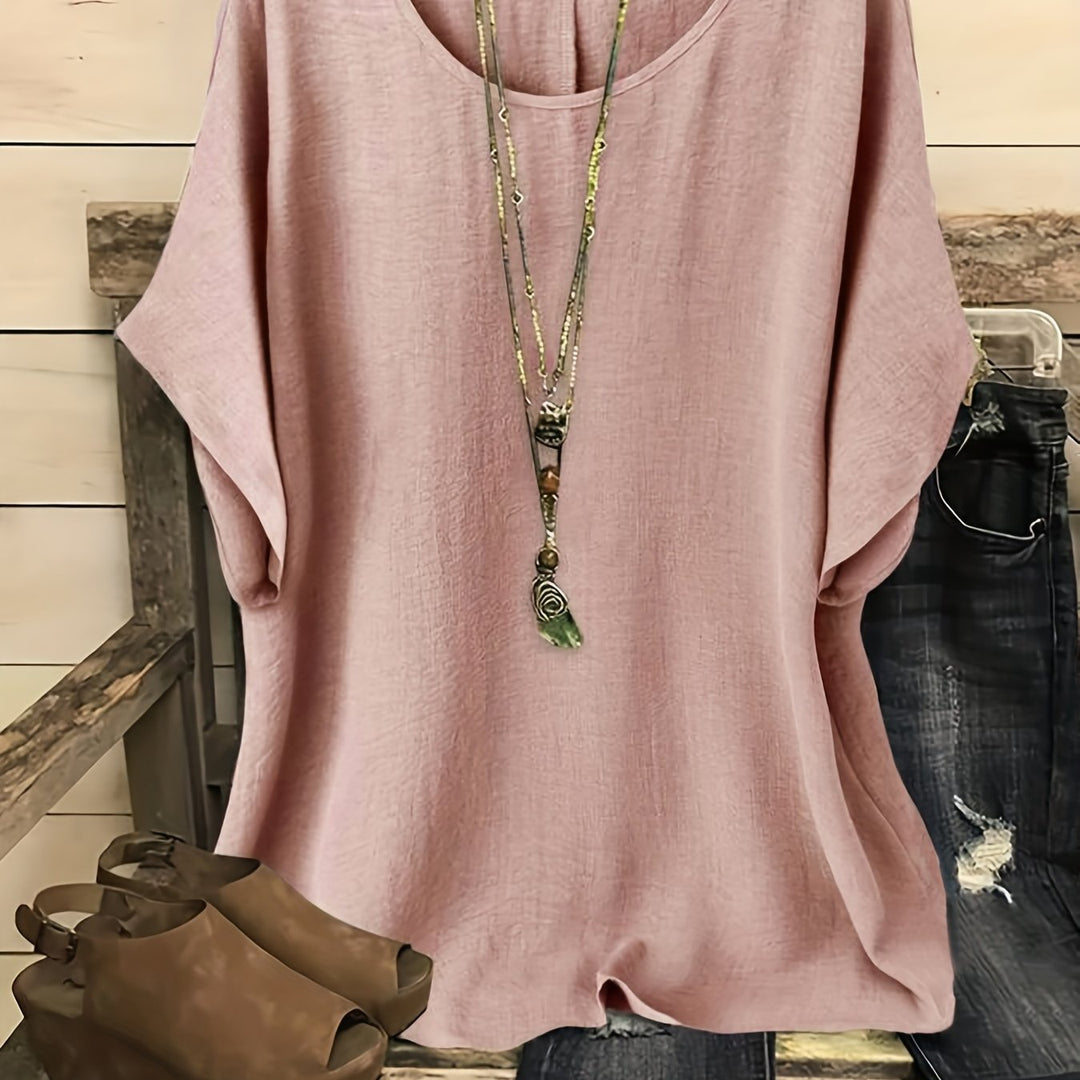 Annie | Relaxed Fit Short Sleeve Top