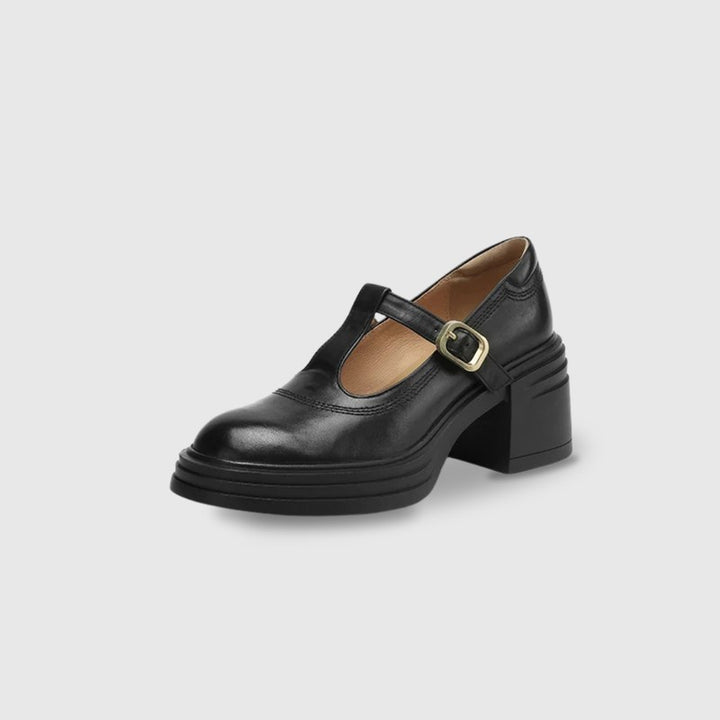 Vivienne | Classic T-Bar Block Heels