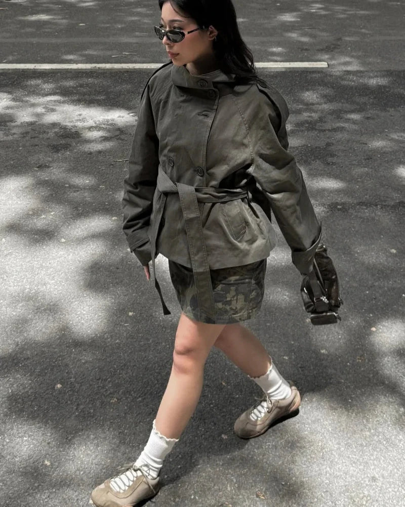 Ellie | Cropped Trench Coat