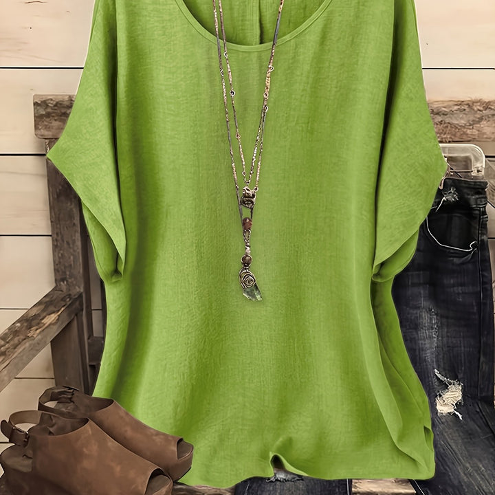 Annie | Relaxed Fit Short Sleeve Top