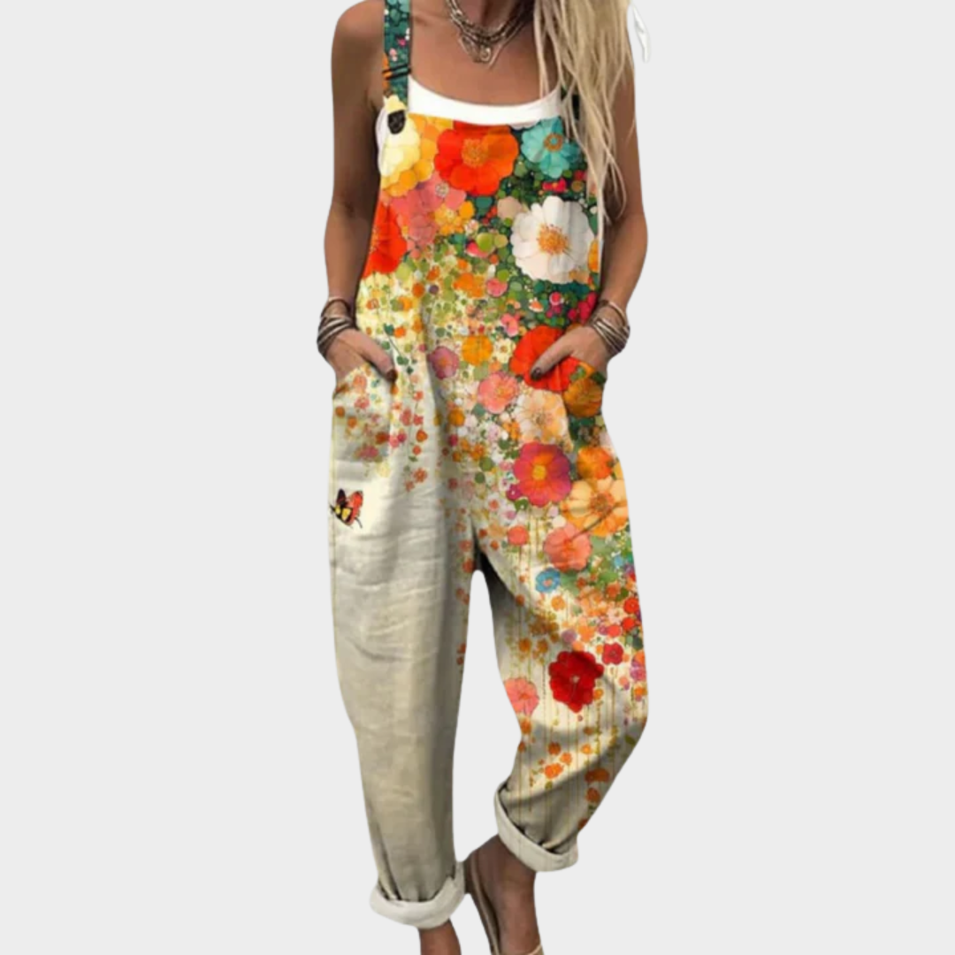 Freda | Floral Wide Leg Jumpsuit