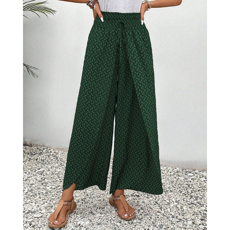 Wren | Geometric Print Wide Leg Trousers