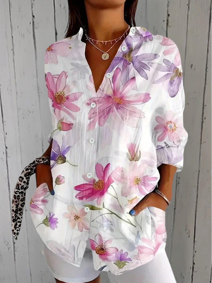 Beth | Artistic Print Blouse