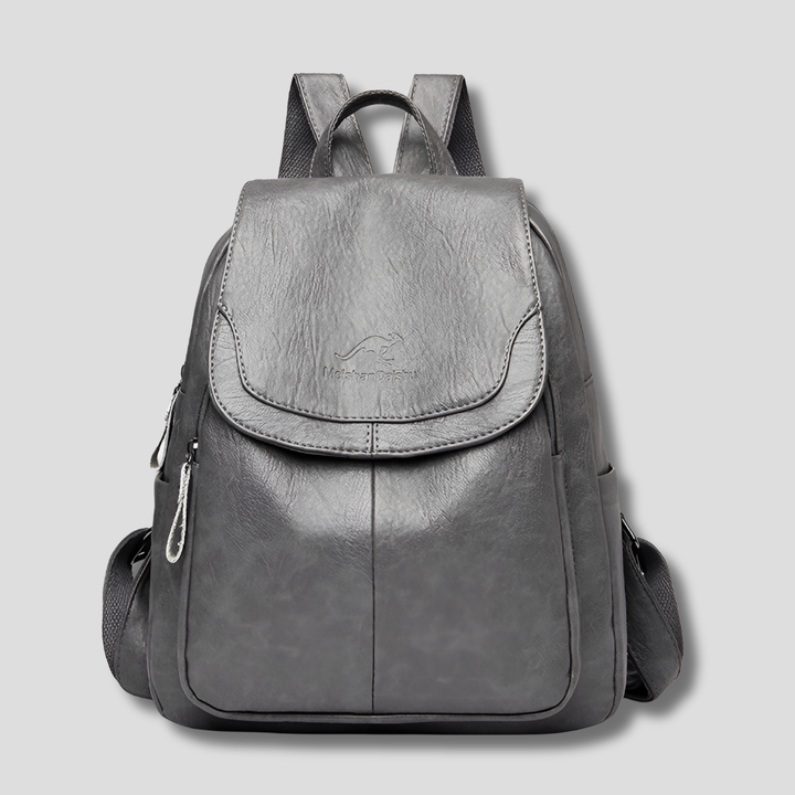 Caroline | Anti-Theft Leather Backpack for Stylish Women