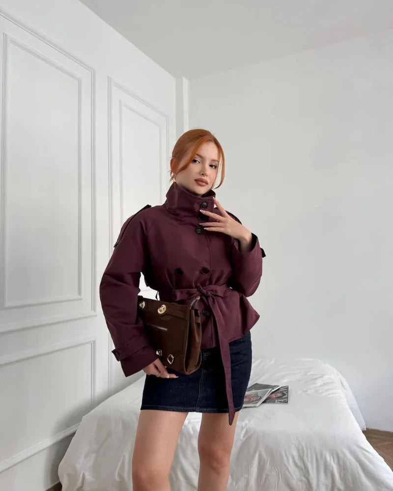Ellie | Cropped Trench Coat