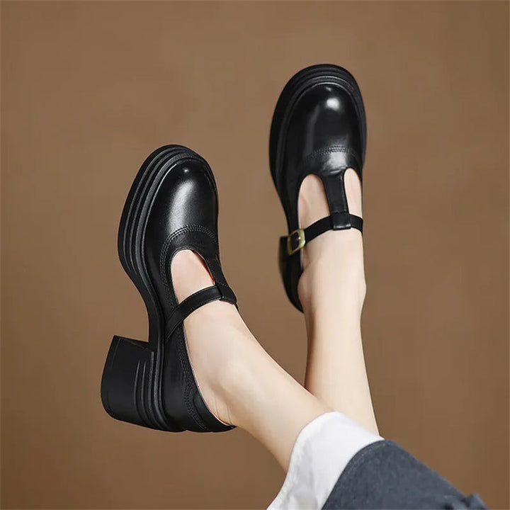 Vivienne | Classic T-Bar Block Heels