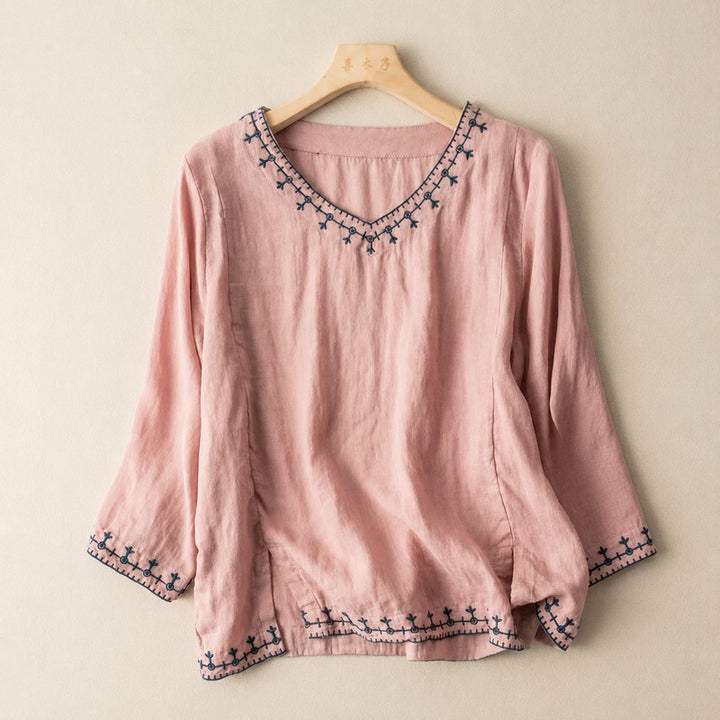 Emily | Embroidered Detail Blouse