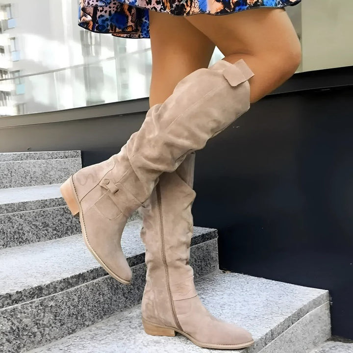 Lucia | Knee-High Wide-Leg Boots