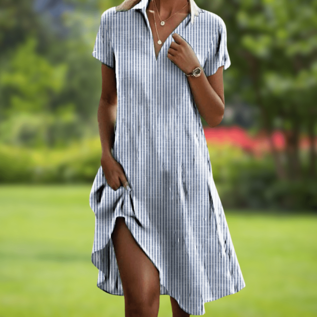 Yasmin | Collared Floral Midi Dress