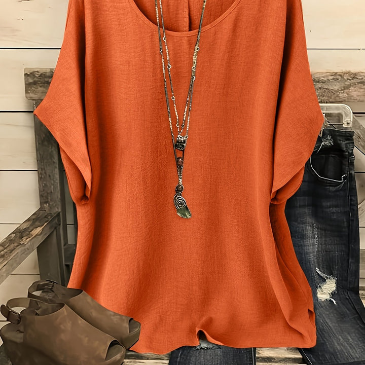 Annie | Relaxed Fit Short Sleeve Top