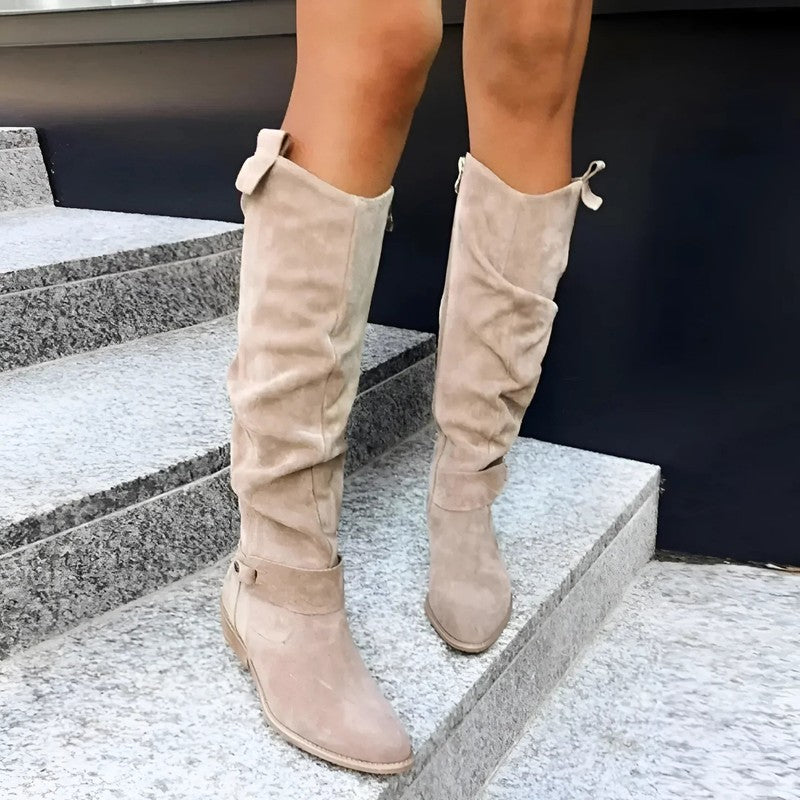 Lucia | Knee-High Wide-Leg Boots