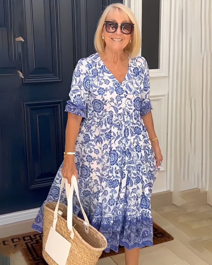 Lowri | Tiered Floral Maxi Dress