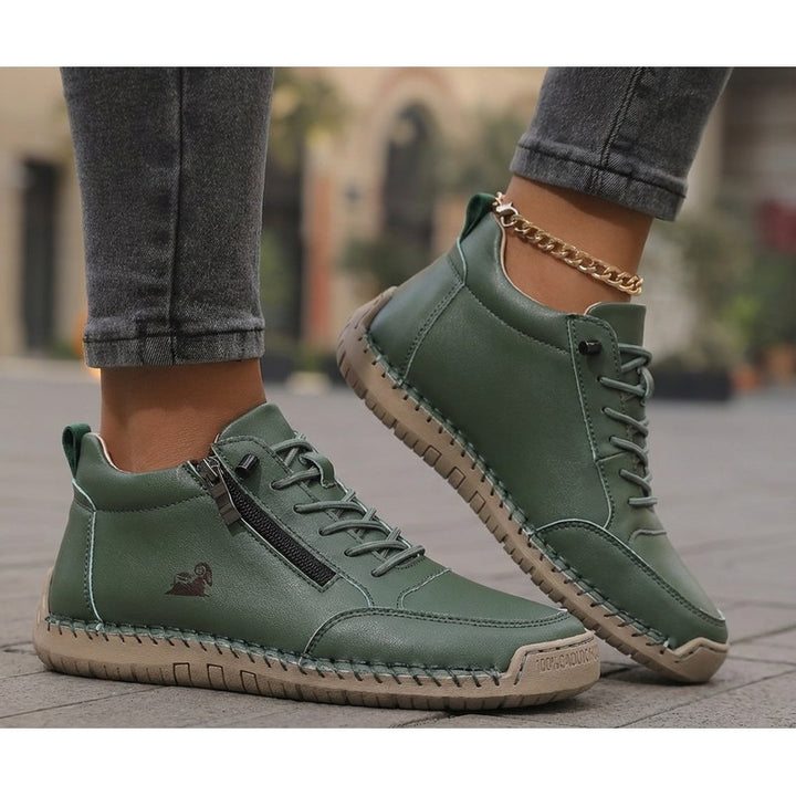 Women's Ankle-Height Sneaker with Side Zip