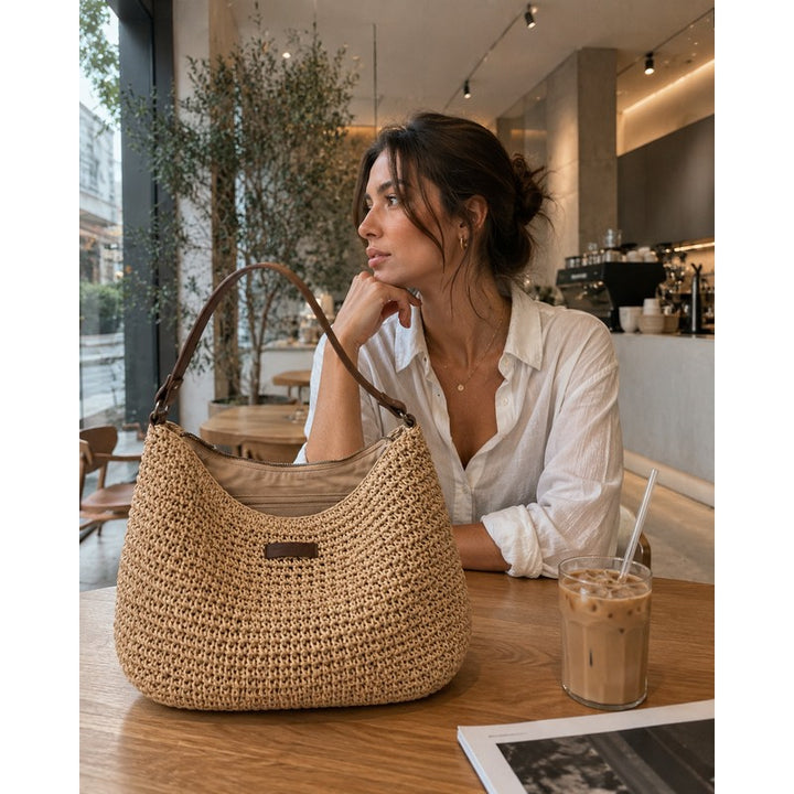Simona | Crochet Hobo Shoulder Bag