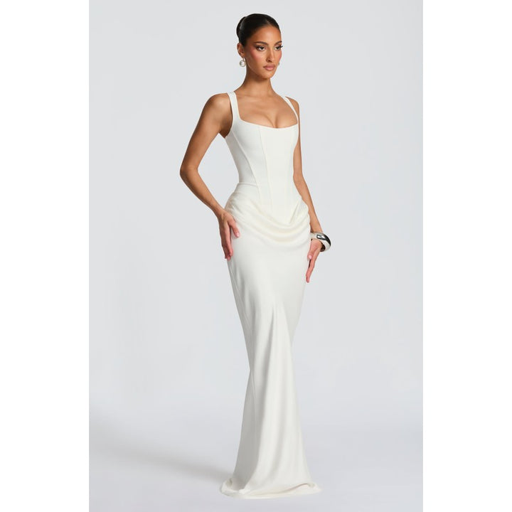 Cornelia | Flared Drop-Waist Maxi Dress