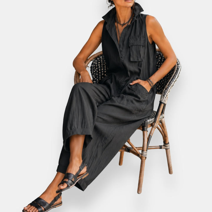 Zillah | Sleeveless Utility Jumpsuit