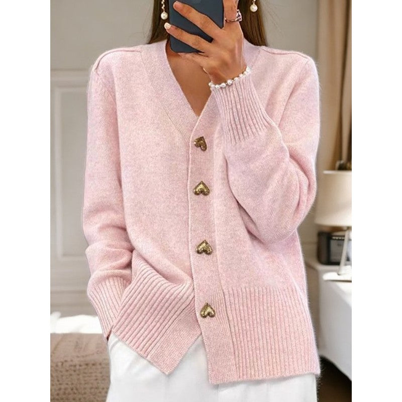 Edna | V-Neck Knit Cardigan