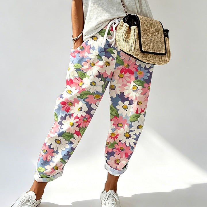 Amelia | Drawstring Waist Casual Trousers