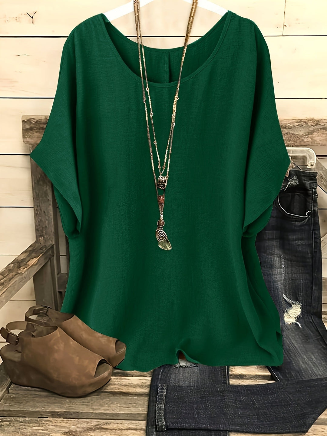 Annie | Relaxed Fit Short Sleeve Top