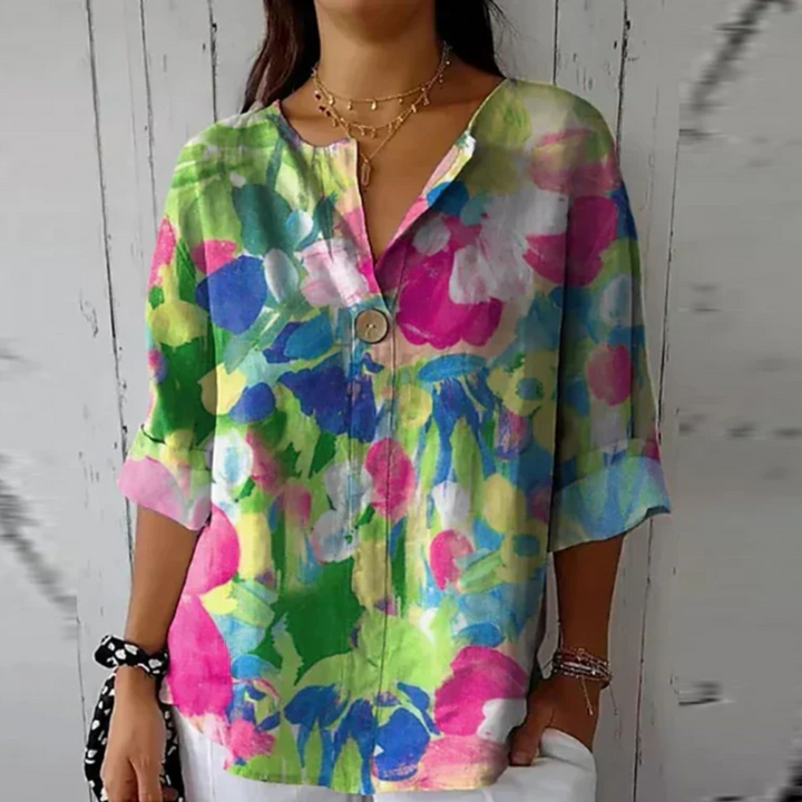 Hazel | Chic Floral Print Blouse